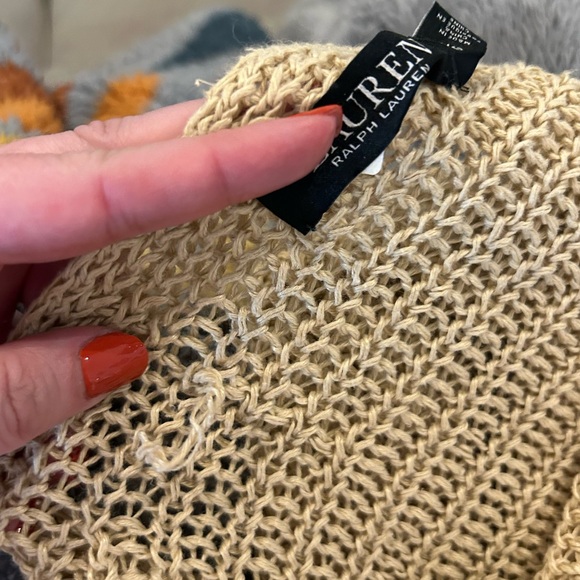 Black label Ralph Lauren crochet top size large - Picture 7 of 7